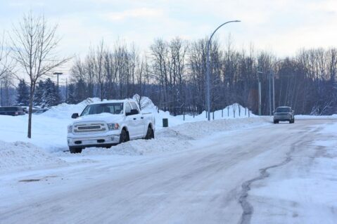 snowed in truck