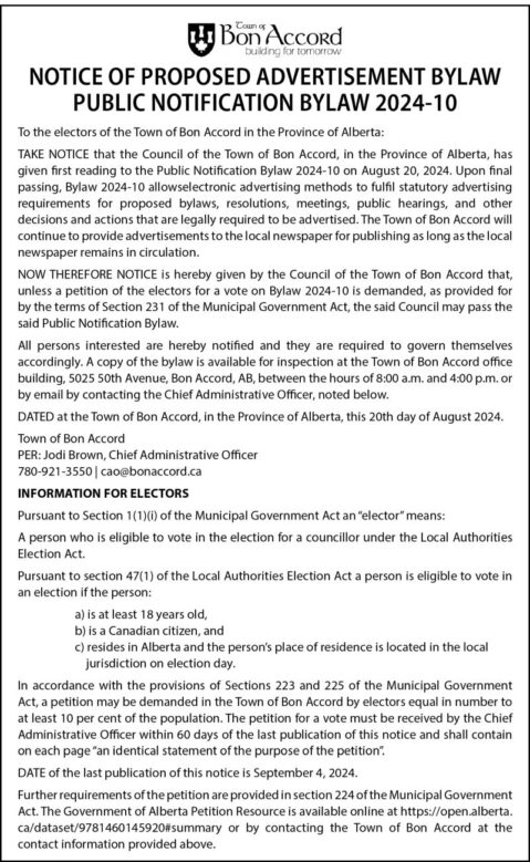 Bon Accord Bylaw ad_4col x7.5in_The Free Press_Sep 04